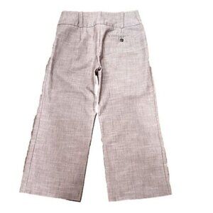 AB Studio Pants cropped Medium Brown Mid-rise Straight Leg Women's 2